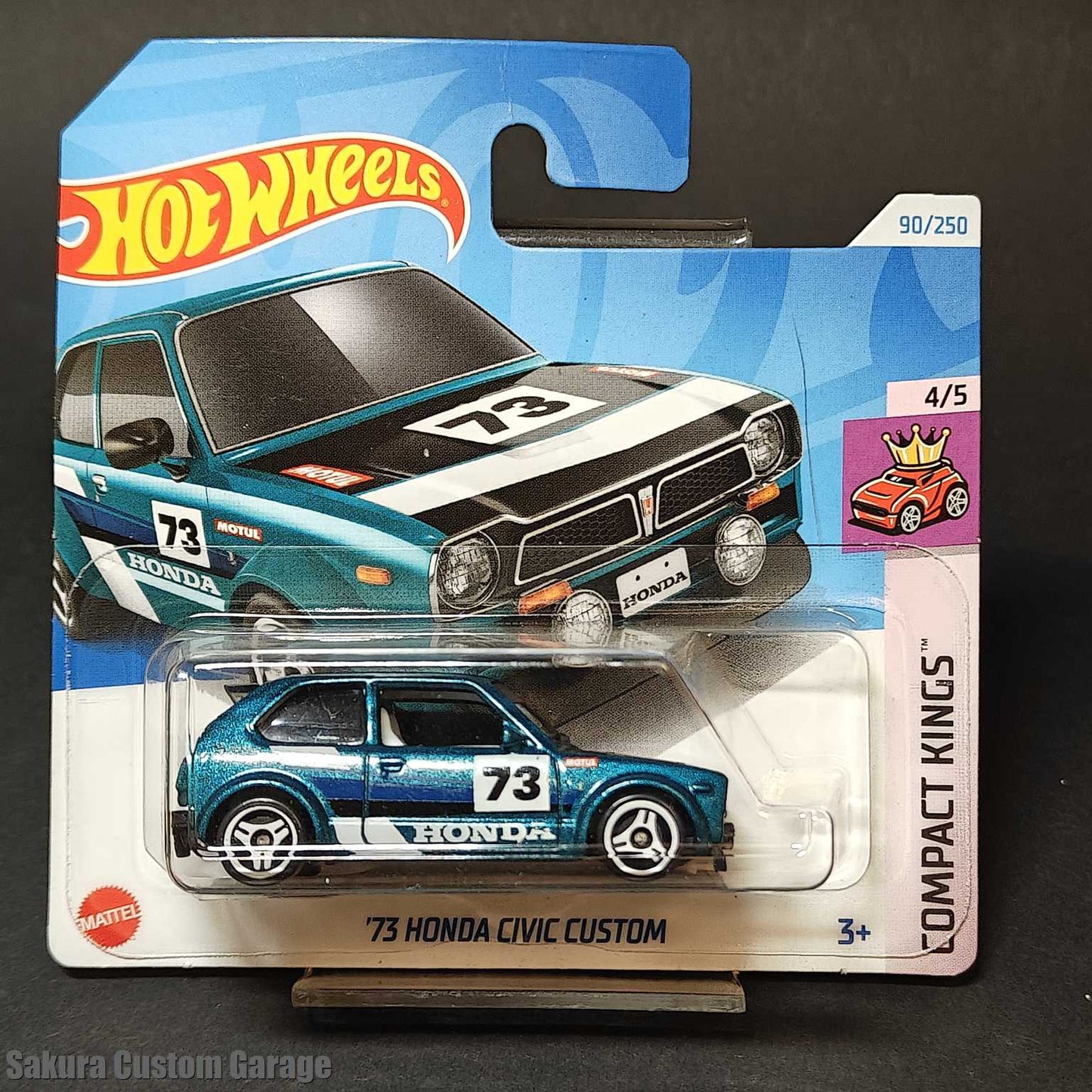 Hot Wheels - '73 Honda Civic Custom (2024) 4/5 Compact Kings 90/250