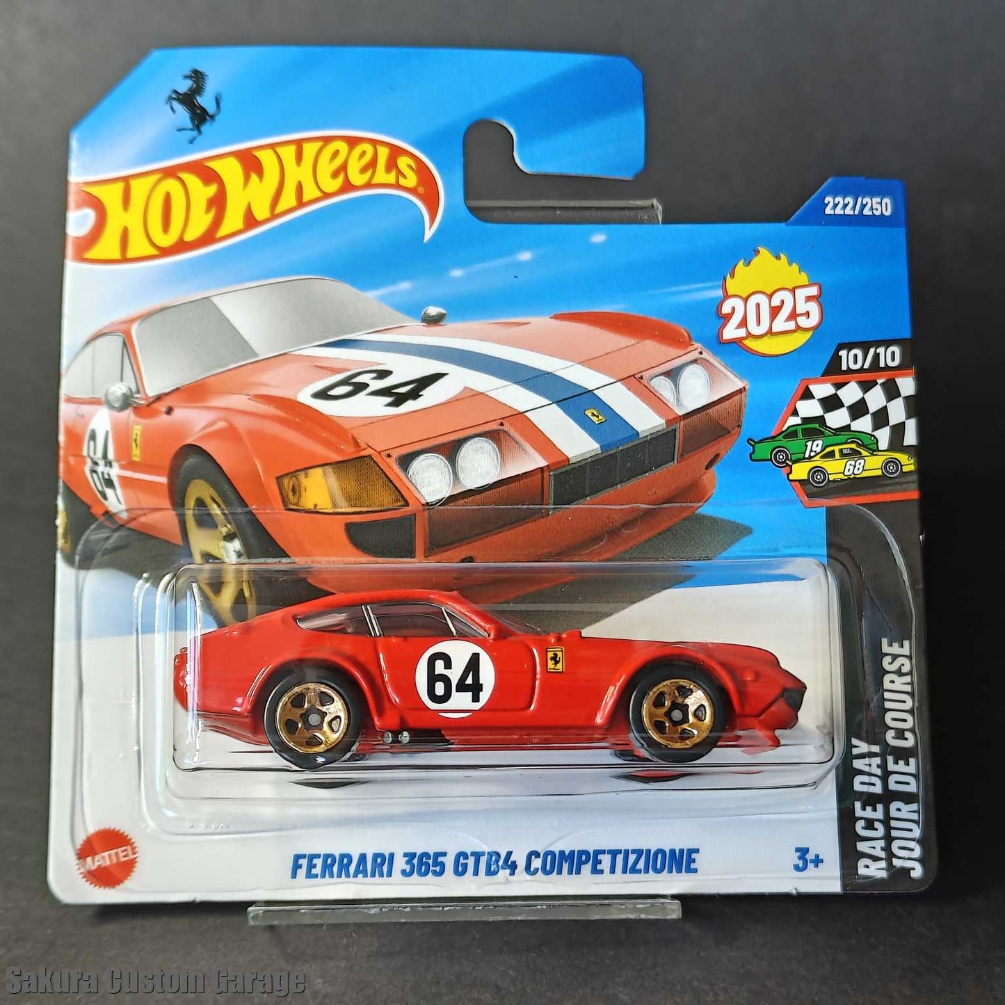 Hot Wheels - Ferrari 365 GTB4 Compenzione (2025) 10/10 Race Day 222/250