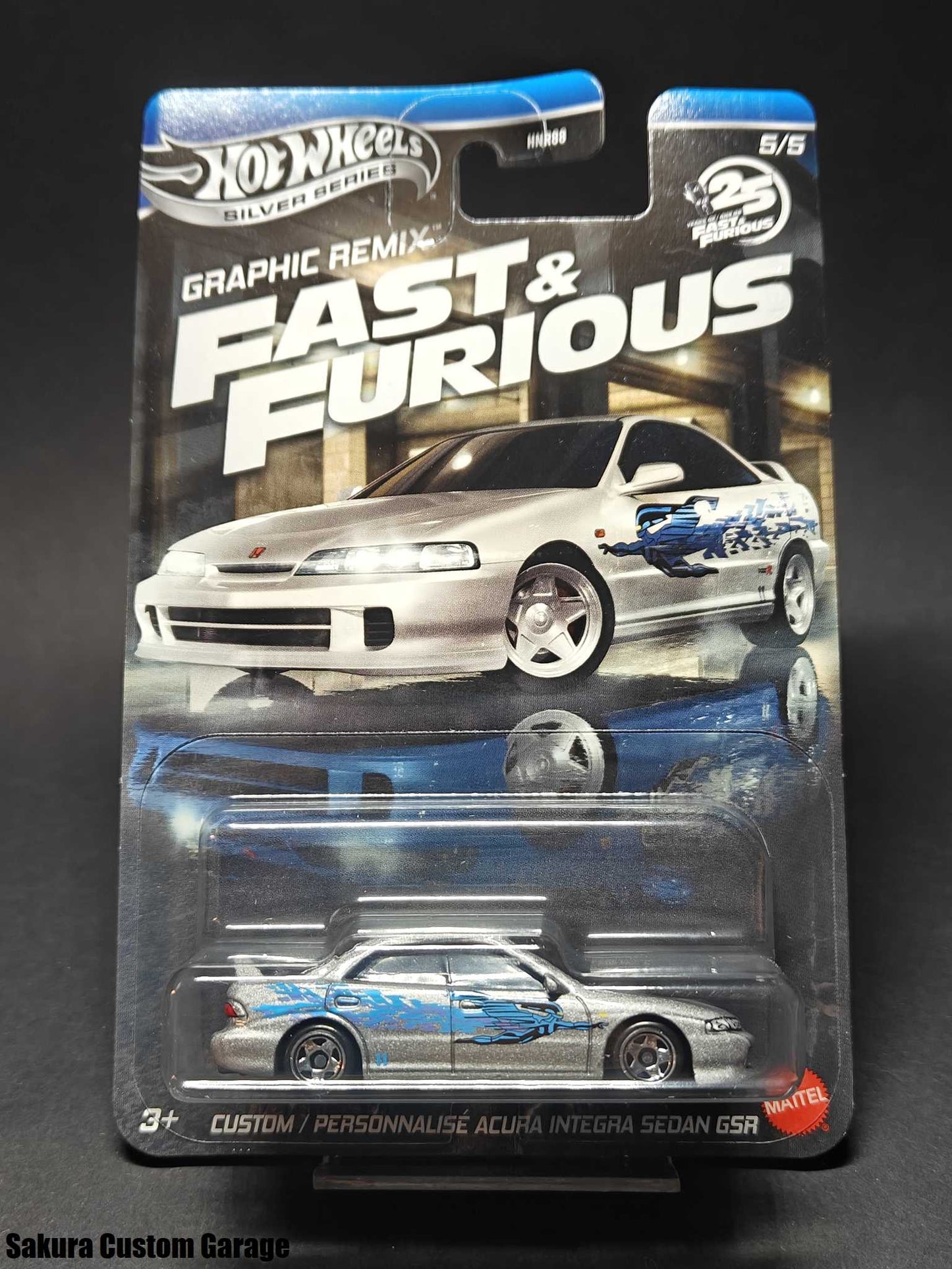 Hot Wheels - Custom Acura Integra Sedan GSR (2025) Fast & Furious - Graphic Remix 5/5