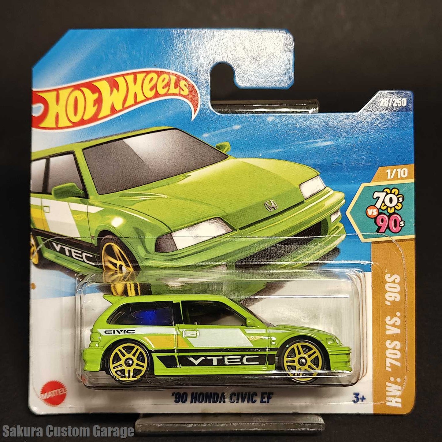 Hot Wheels - '90 Honda Civic EF (2025) 1/10 HW: '70s VS. '90s 28/250