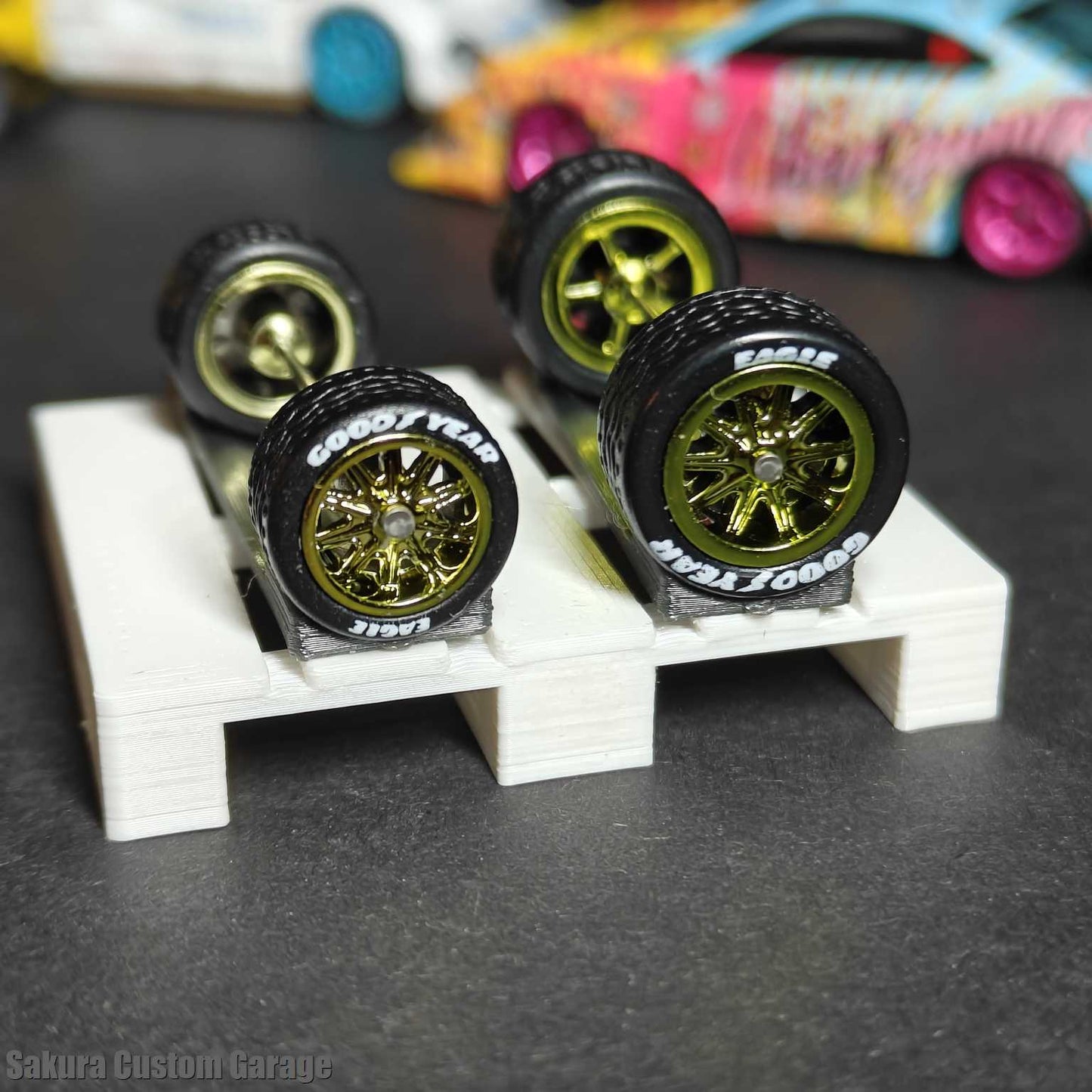 SpeedRides: Stars Spoke (Chrome Lime Green) - Goodyear Eagle