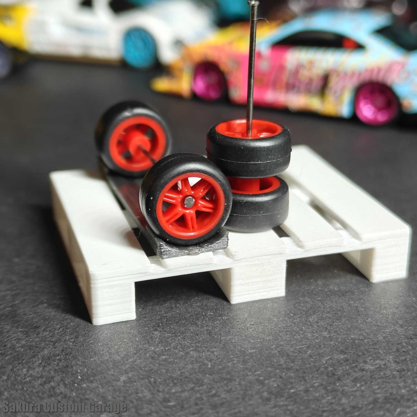 SpeedRides: Split 6-Spoke Rims (Red)