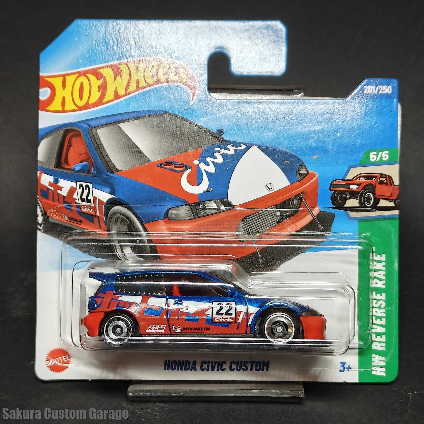 Hot Wheels - Honda Civic Custom (2025) 5/5 HW Reverse Rake 201/250