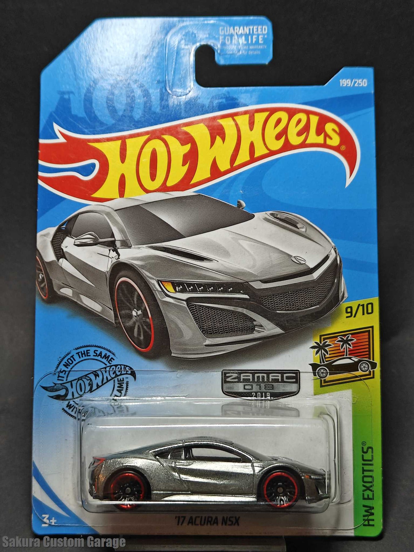 Hot Wheels: '17 Acura NSX (2019) ZAMAC #018 (Walmart Exclusive)