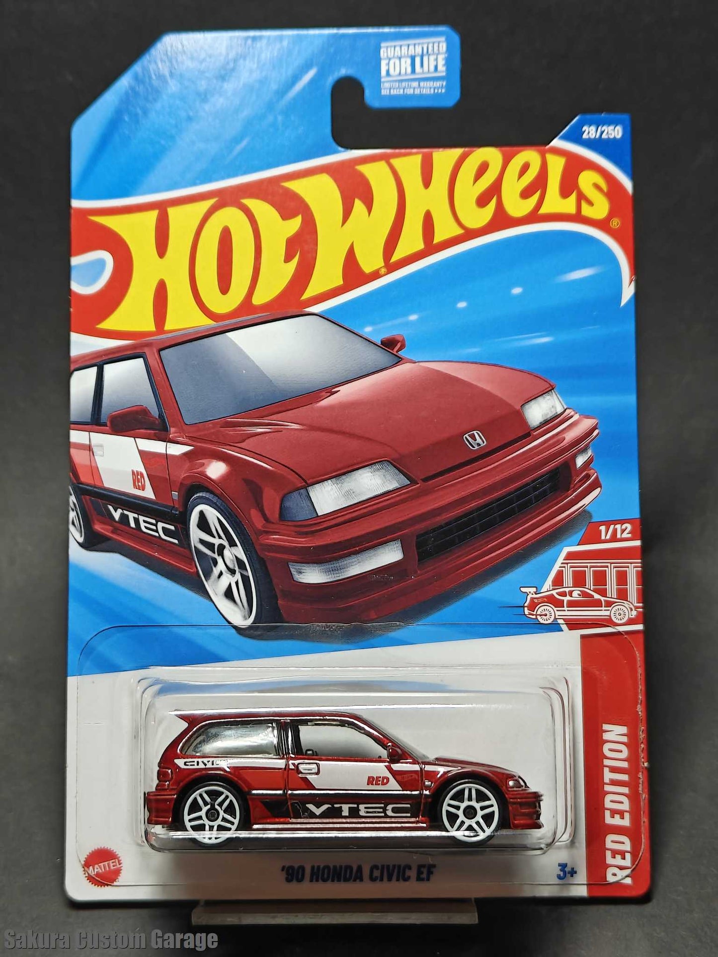Hot Wheels: '90 Honda Civic EF (2025) 1/12 Red Edition (Target US Exclusive)