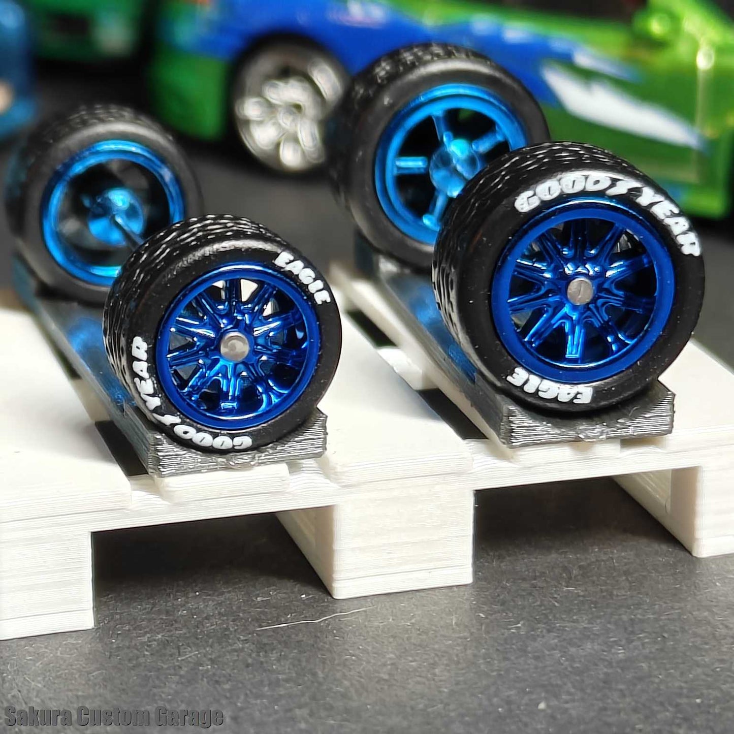 SpeedRides: Stars Spoke (Chrome Blue) - Goodyear Eagle