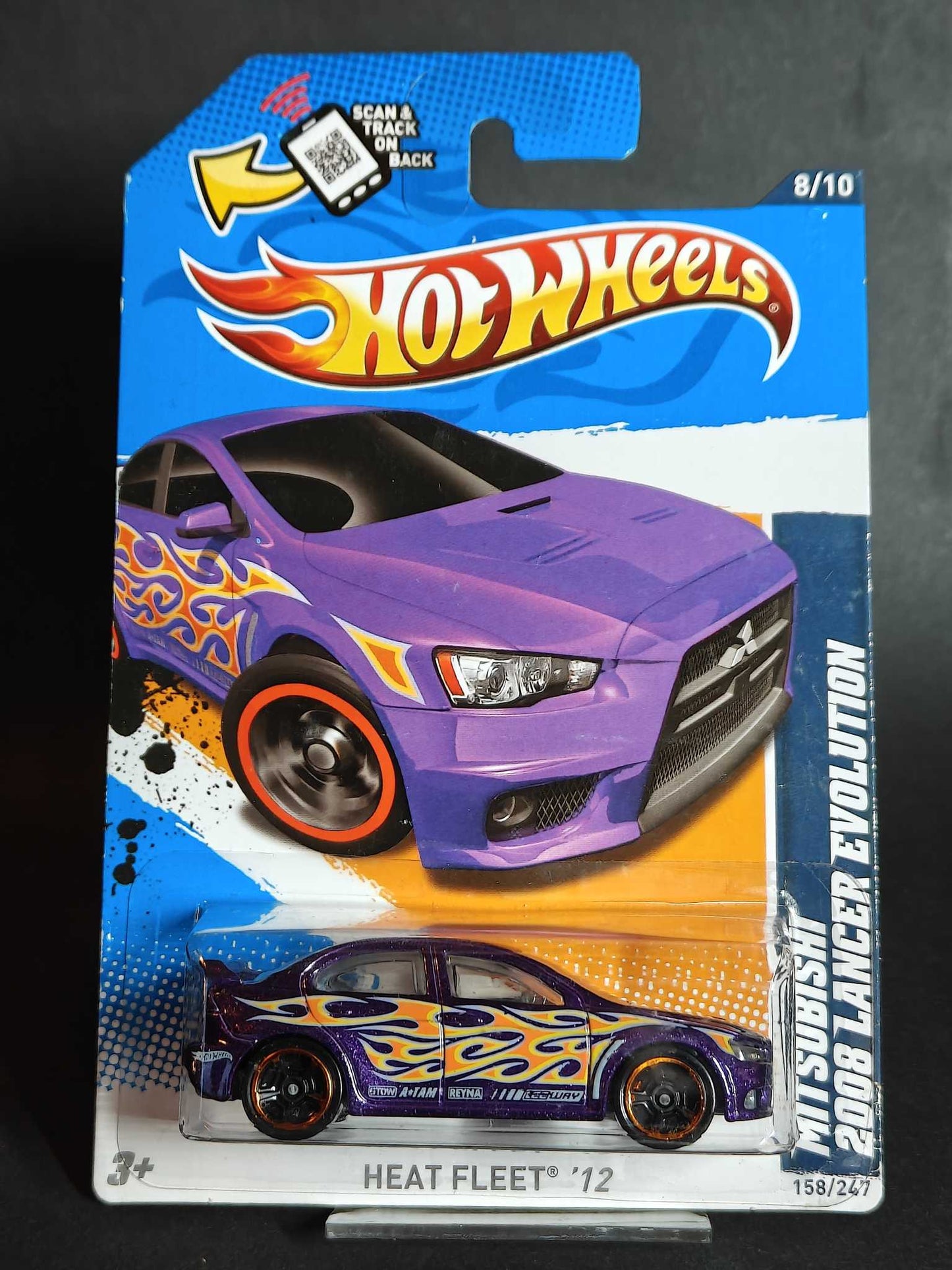 Hot Wheels - 2008 Mitsubishi Lancer Evolution (2012) 8/10 Heat Fleet 158/247