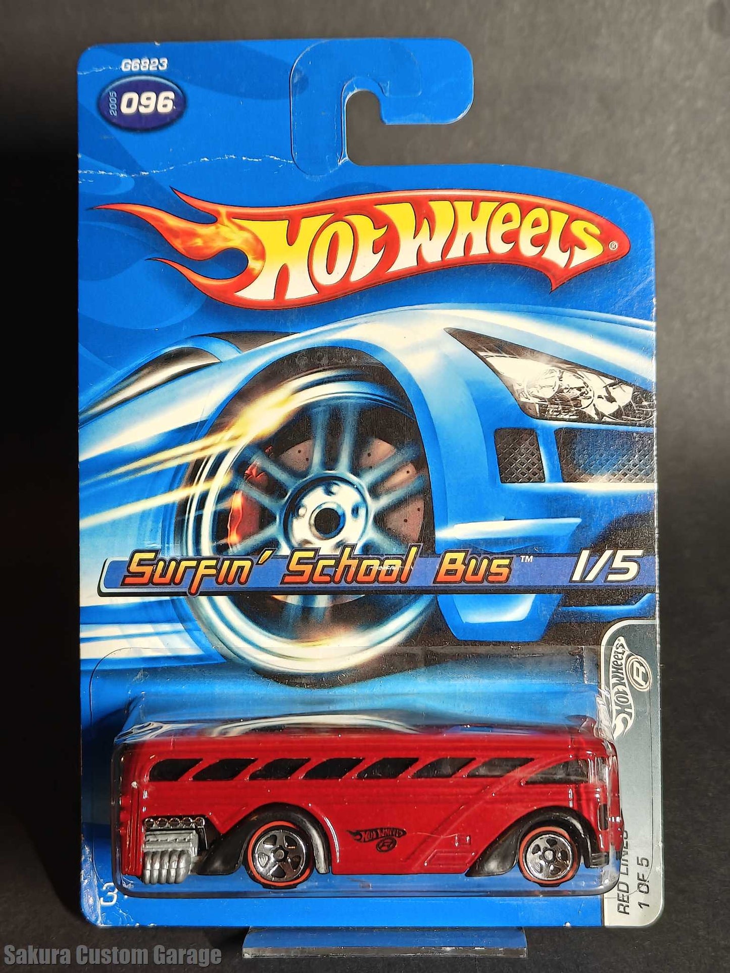 Hot Wheels - Surfin' School Bus (2005) 1/5 Red Lines #096