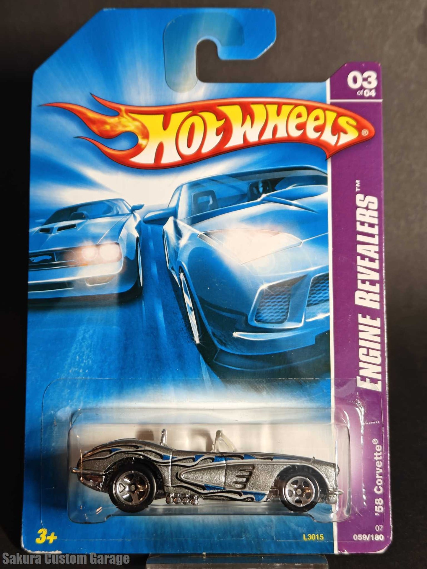 Hot Wheels - '58 Chevrolet Corvette (2007) 3/4 Engine Revealers 59/180