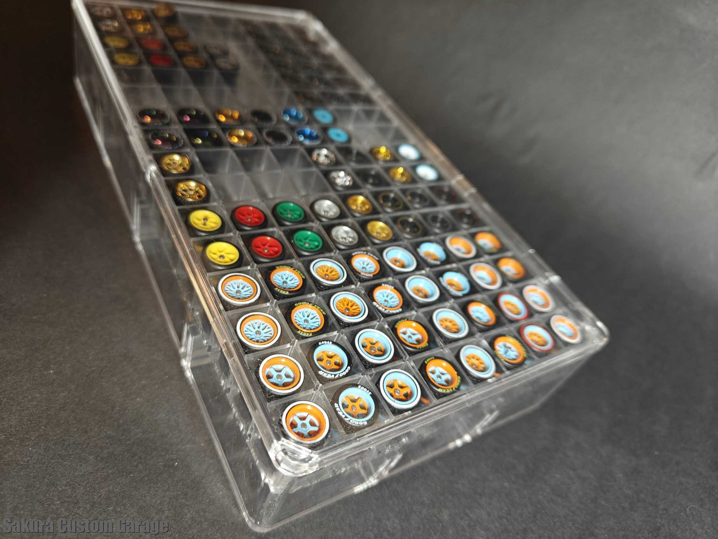 SCG Wheel Vault – Premium 1/64 Custom Rims Showcase (Version for 9.8mm-11.8mm)
