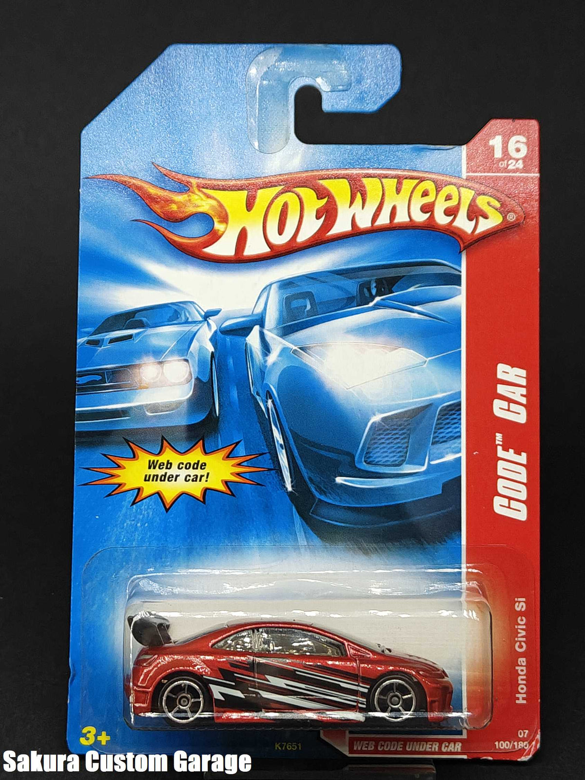 Hot Wheels - Honda Civic Si (2007) 16/24 Code Car 100/180