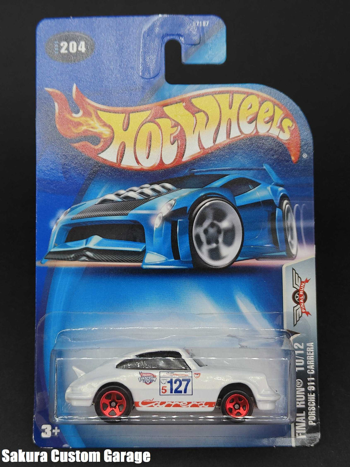 Hot Wheels - Porsche 911 Carrera (2003) 10/12 Final Run Exclusive Model #204