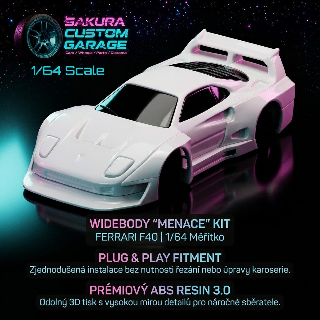1/64 Bodykit: Ferrari F40 - Menace Wide Kit (Typ Plug&Play) - Ferrari_002