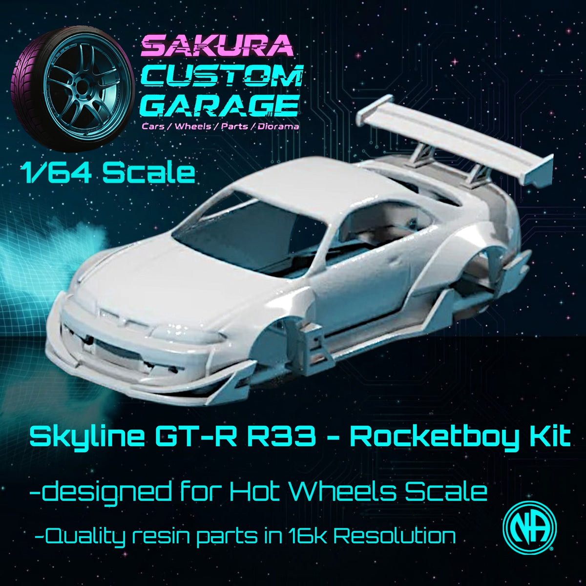 1/64 Bodykit: Nissan Skyline GT-R R33 (BCNR33) Rocketboy Bodykit - Nissan_006
