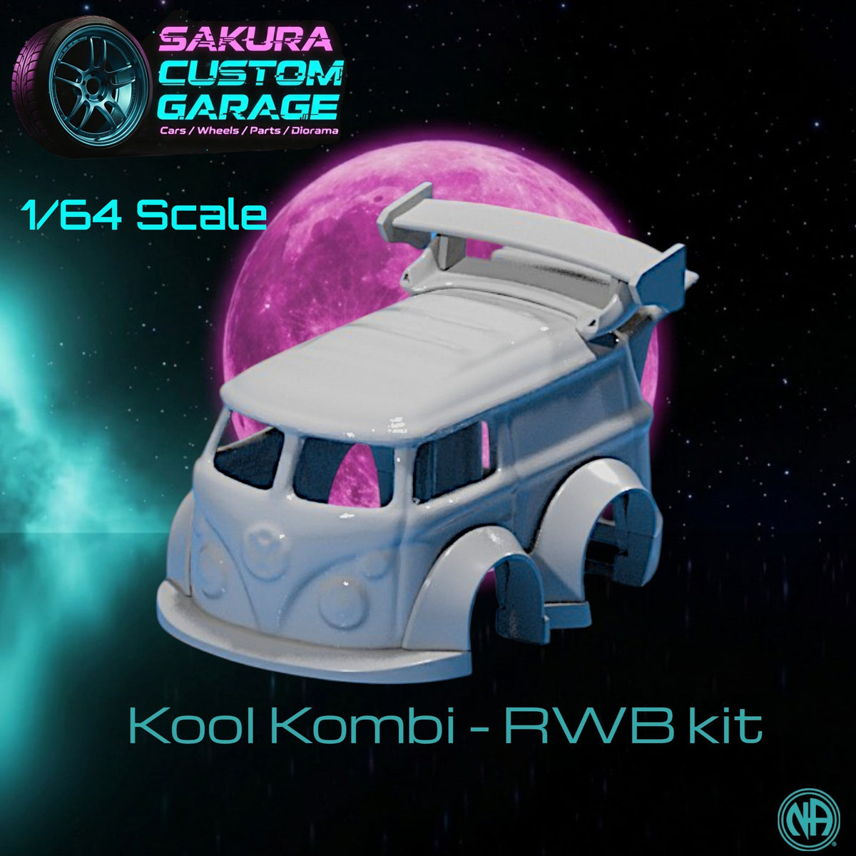 1/64 Bodykit: Tooned Kool Kombi - RWB Bodykit V1.0 - Volkswagen_001