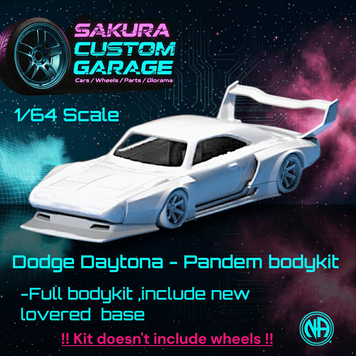 1/64 Bodykit: Dodge Daytona - Stanced Pandem Bodykit - Dodge_001
