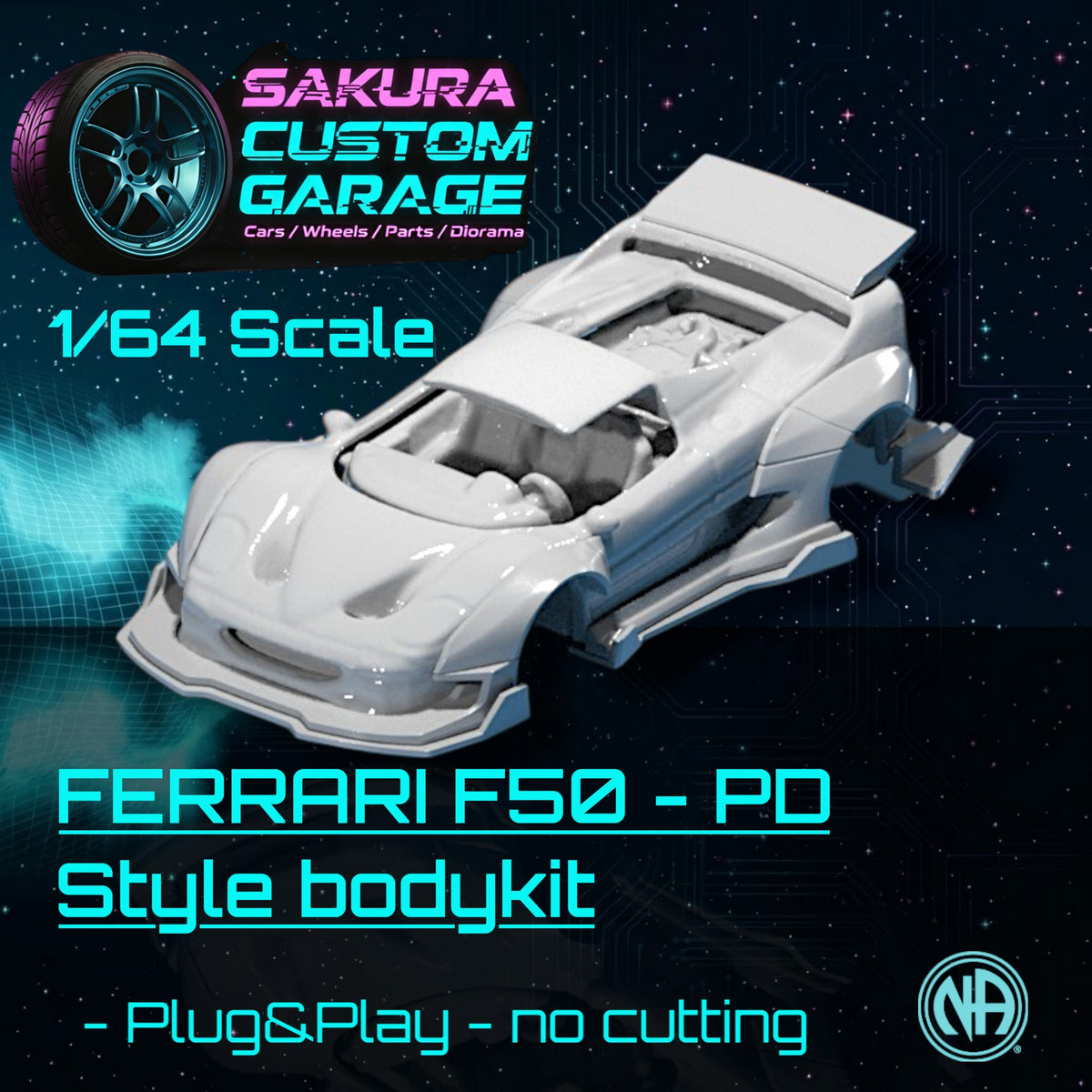 1/64 Bodykit: Ferrari F50 - PD Style Kit (Typ Plug&Play) - Ferrari_003
