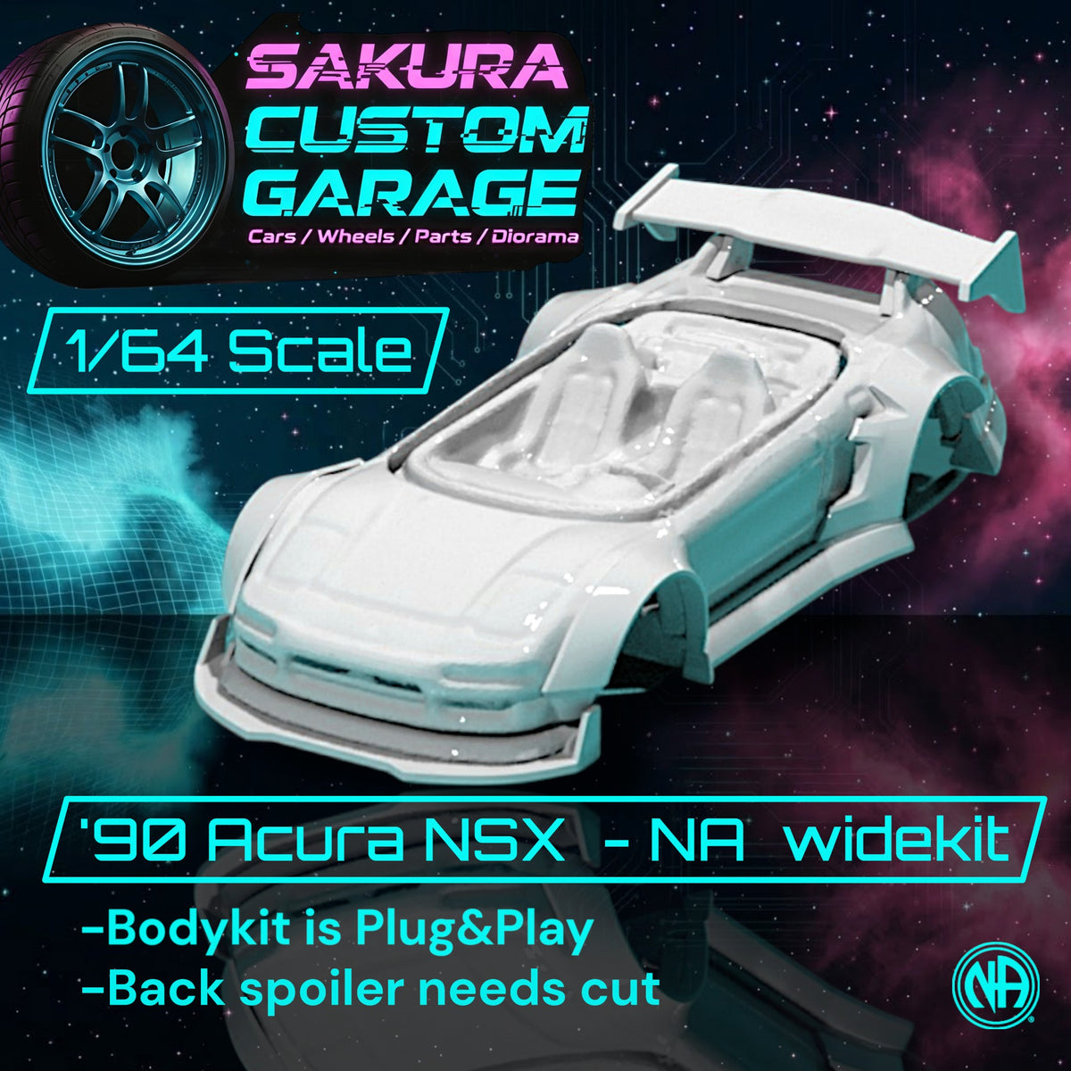 1/64 Bodykit: '90 Acura NSX - NA Widebody - Acura_001