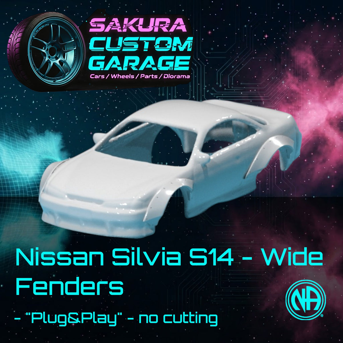1/64 Bodykit: Nissan Silvia S14 - Wide Fenders Kit (Typ Plug&Play) - Nissan_007