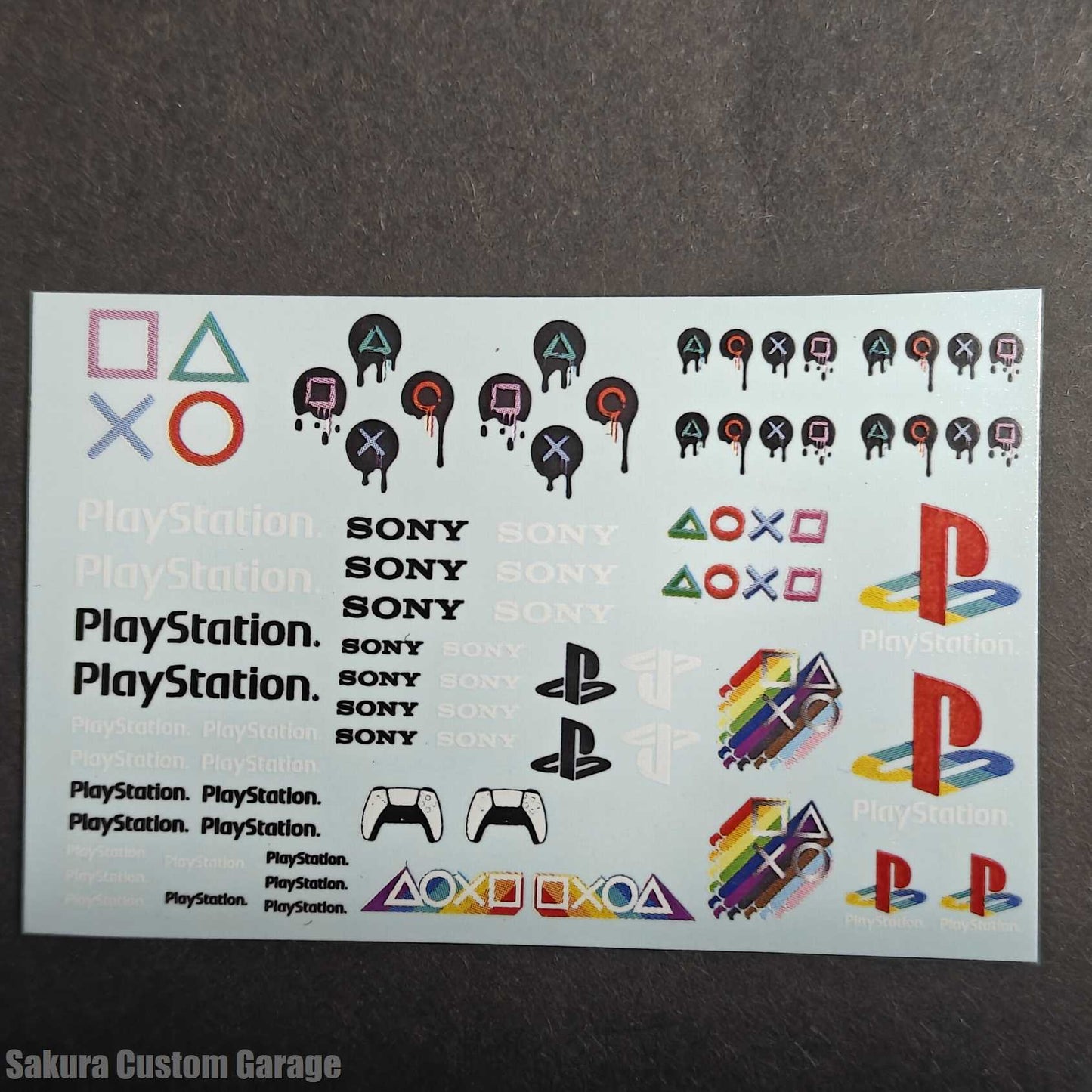 1/64 Waterslide Decals – Playstation Universal