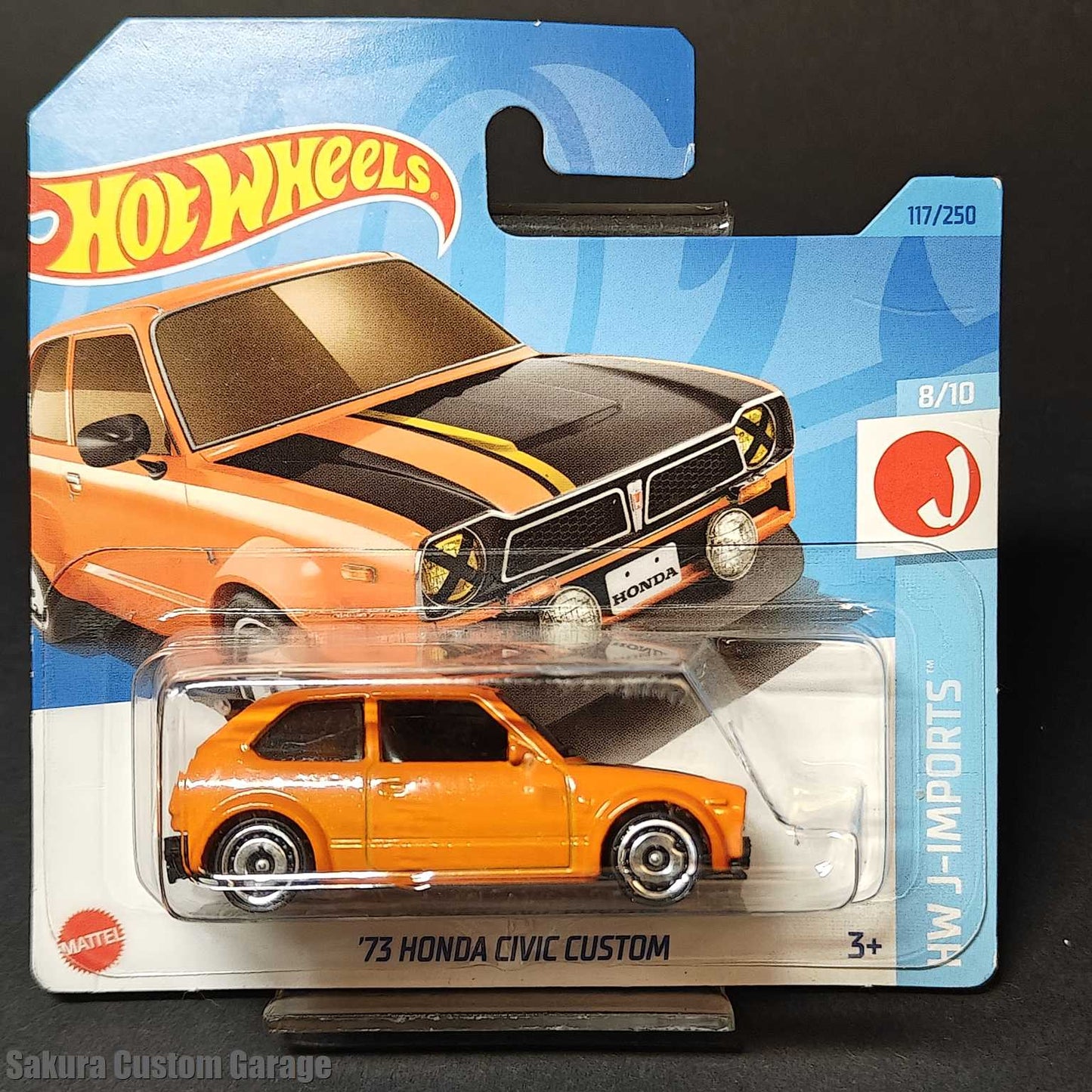 Hot Wheels - '73 Honda Civic Custom (2023) 8/10 HW J-Imports 117/250