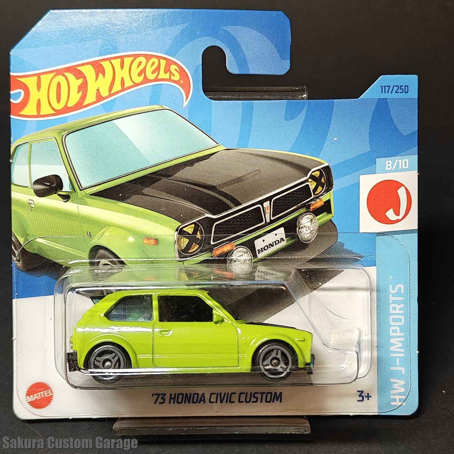 Hot Wheels - '73 Honda Civic Custom (2023) 8/10 HW J-Imports 117/250