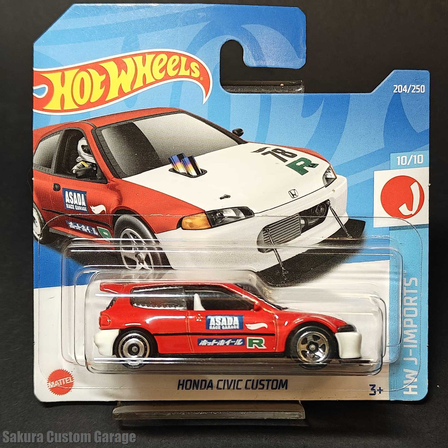 Hot Wheels - Honda Civic Custom (2022) 10/10 HW J-Imports 204/250