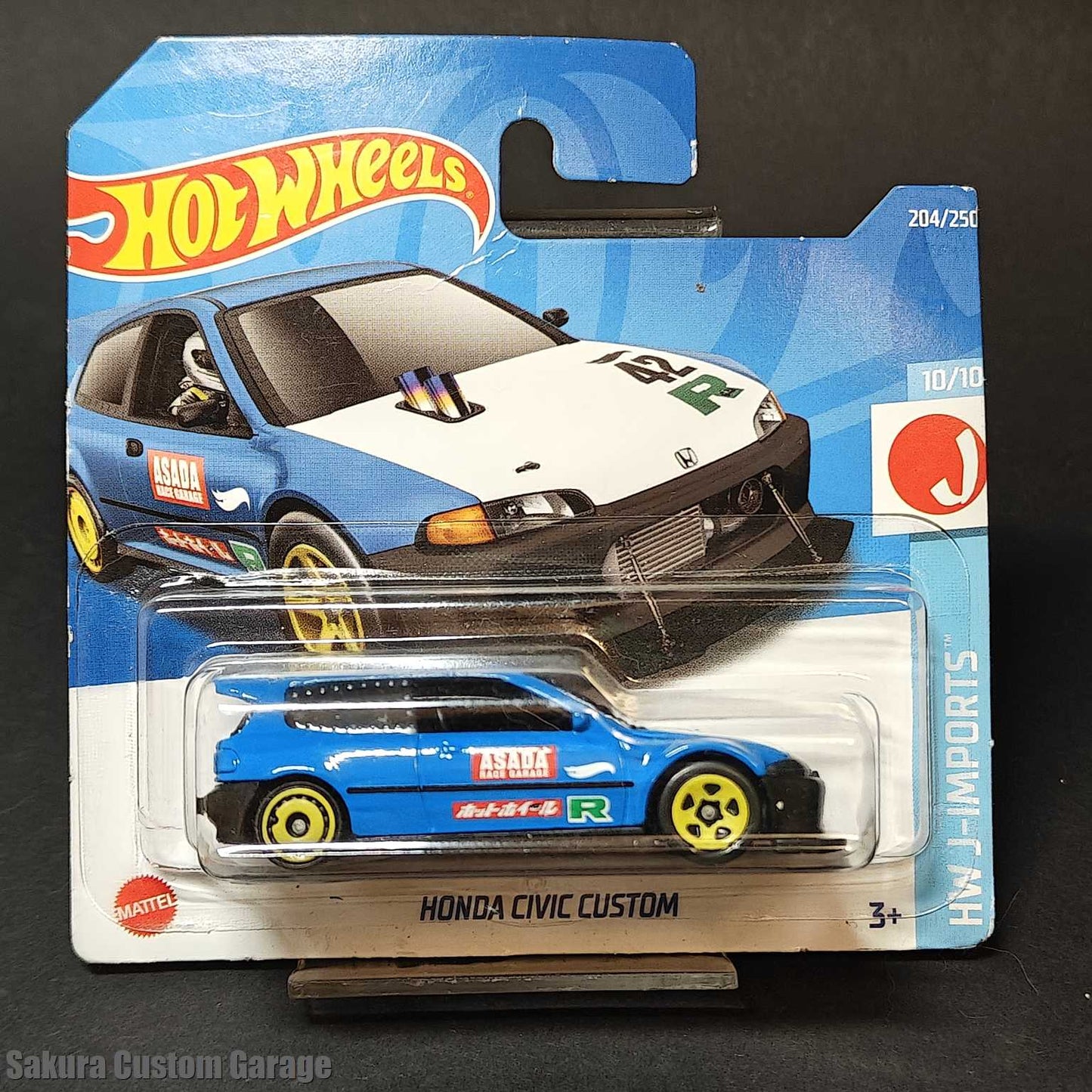 Hot Wheels - Honda Civic Custom (2022) 10/10 HW J-Imports 204/250
