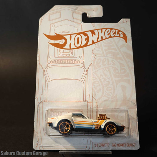 Hot Wheels - '68 Corvette - Gas Monkey Garage (2020) Pearl and Chrome 5/6
