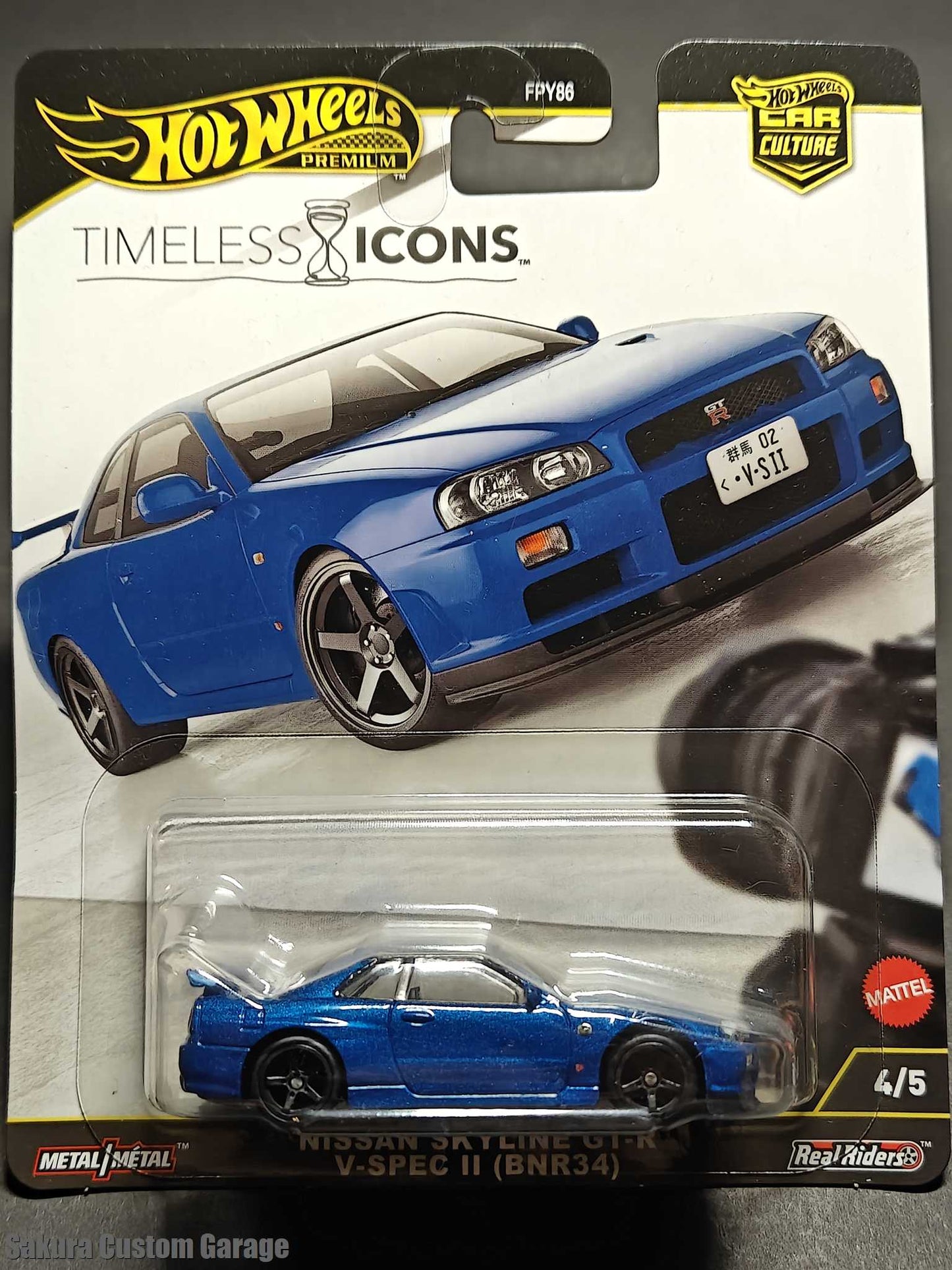 Hot Wheels - Nissan Skyline GT-R V-Spec II ( BNR34) (2025) Car Culture: Timeless Icons 4/5