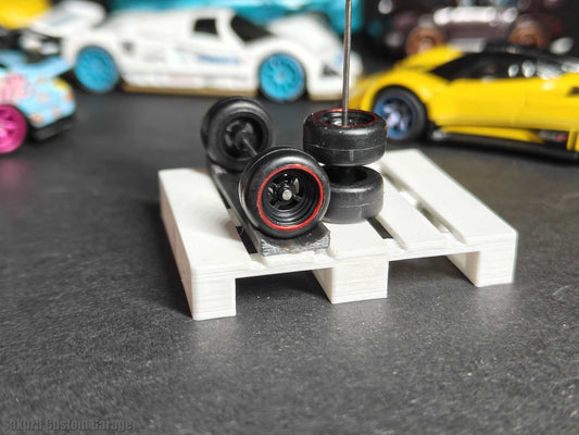 SpeedRides:  Japan 4-Spoke (Black + Chrome Silver Red Line )