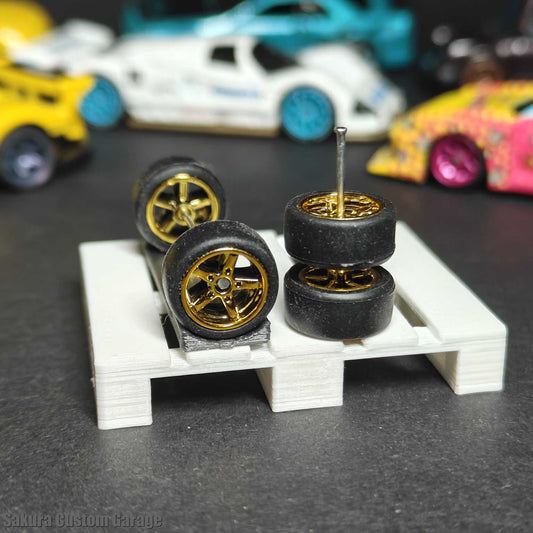 SpeedRides:  5-Spoke Rims (Chrome Gold)