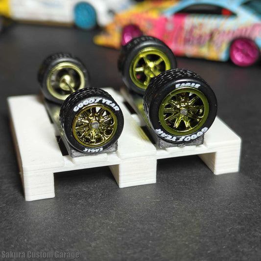 SpeedRides:  Stars Spoke (Chrome Lime Green) - Goodyear Eagle