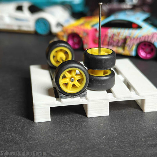 SpeedRides: Split 6-Spoke Rims  (Yellow)