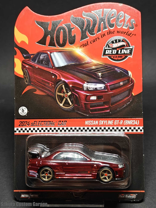 Hot Wheels RLC Exclusive – Nissan Skyline GT-R (BNR34) Selections | Spectraflame Chome Red