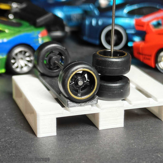 SpeedRides:  Deep 5-Spoke (Black + Chrome Gold Pinstrip Line)