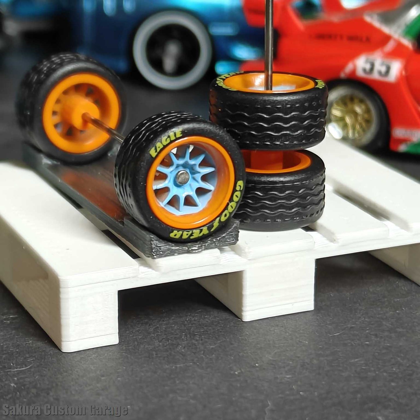 SpeedRides: 10-Spoke  (Blue + Orange) - Goodyear Eagle - GULF EDITION