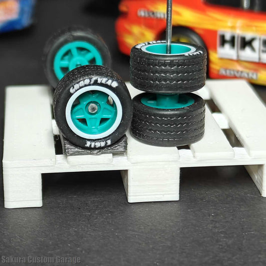 SpeedRides:   Speedline (Green + White Pinstripe Line)  / Goodyear Eagle