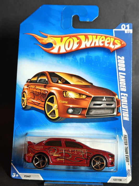 Hot Wheels - 2008 Mitsubishi Lancer Evolution (2009) 1/10 Faster Than Ever 127/190
