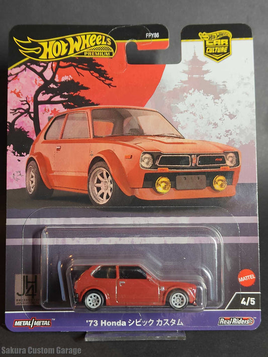 Hot Wheels - '73 Honda Civic Custom (2024) - Car Culture: Japan Historics 4  4/5