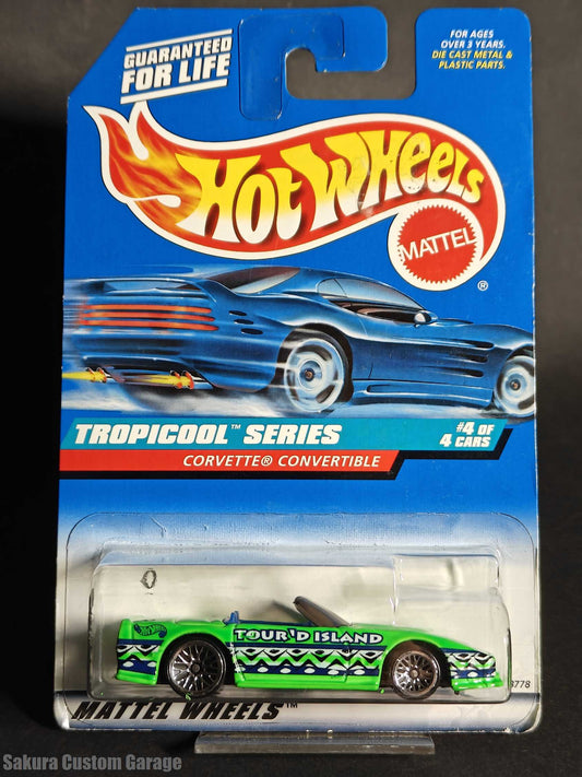 Hot Wheels - Chevrolet Corvette Convertible - Ver.1 (1998) 4/4 Tropicool Series #696