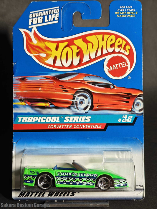Hot Wheels - Chevrolet Corvette Convertible - Ver.2 (1998) 4/4 Tropicool Series #696