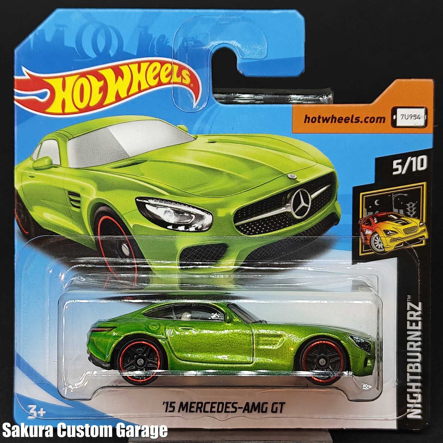 Hot Wheels - '15 Mercedes-AMG GT (2018) 5/10 Nightburnerz 264/365