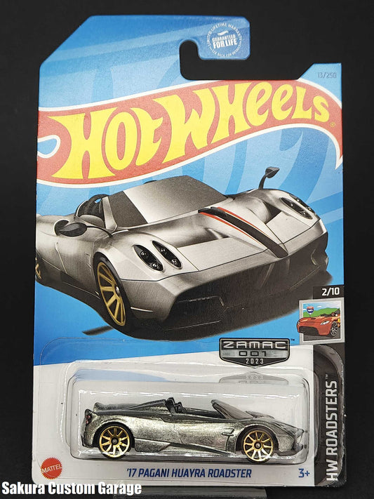 Hot Wheels: '17 Pagani Huayra Roadster (2023) ZAMAC #001 HW Roadsters 2/10 (Walmart Exclusive)