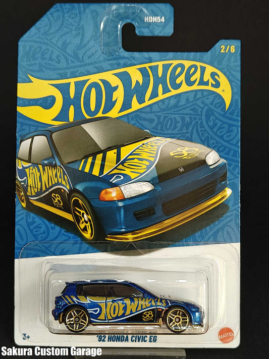 Hot Wheels - '92 Honda Civic EG (2026) Blue and Gold 2/6