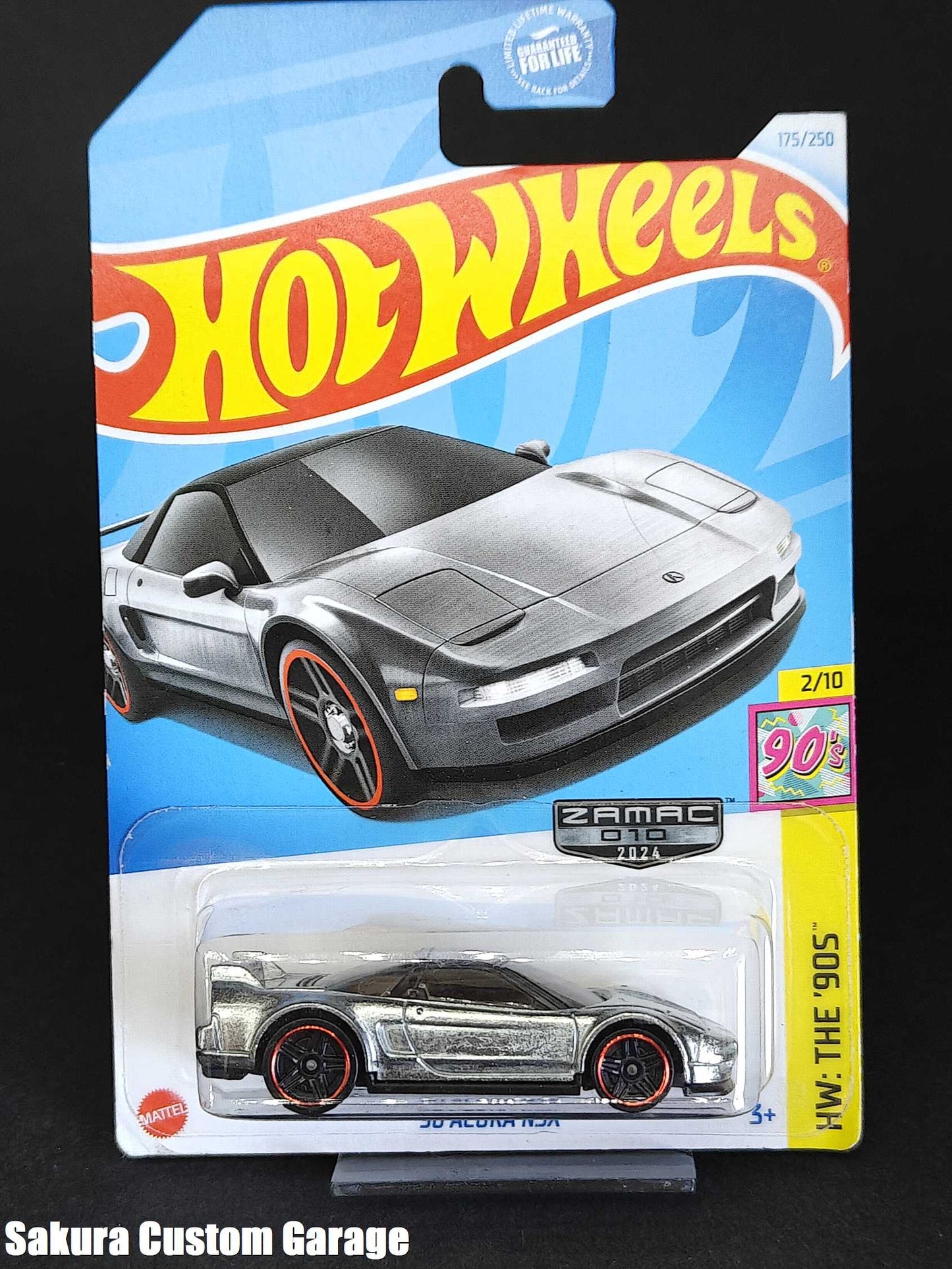 Hot Wheels: '90 Acura NSX (ZAMAC 2024) #010  HW: The '90s 2/10