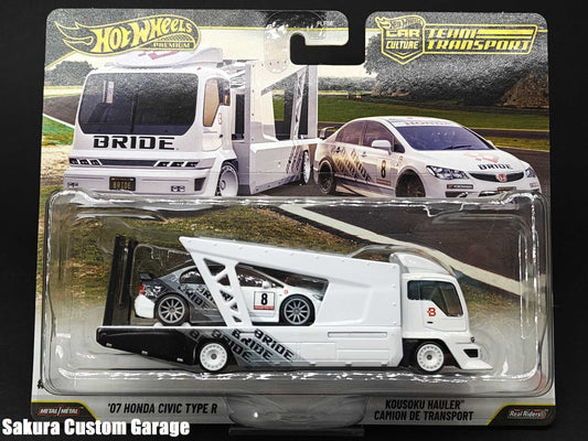 Hot Wheels - '07 Honda Civic Type R & Kousoku Hauler (2026) Car Culture Team Transport  #93