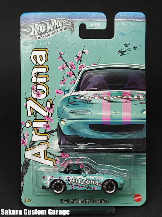 Hot Wheels - 1991 Mazda MX-5 Miata (2026) - AriZona Green Tea (Walmart & 7-Eleven Store Exlusive model)