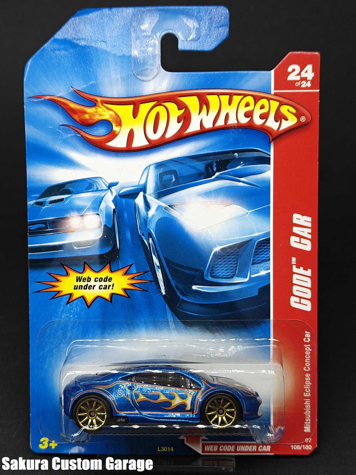 Hot Wheels - Mitsubishi Eclipse Concept Car (2007) 24/24 Code Car 108/180