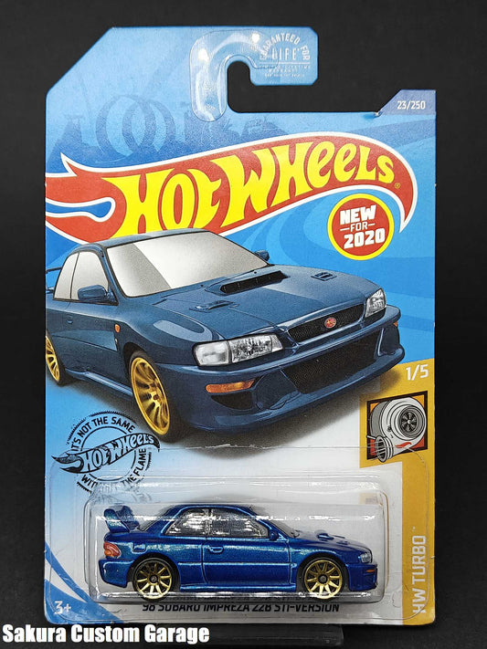 Hot Wheels - '98 Subaru Impreza 22B-STi Version (2020) 1/5 HW Turbo 23/250 (Poškozený plastový blistr))